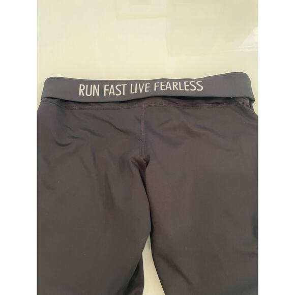 Nike Women’s Cropped Black Legging Rollover Waistband Run Fast Size M - Picture 4 of 4